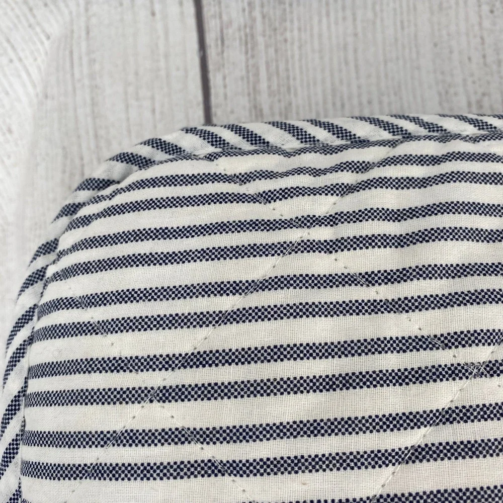 Tommy Hilfiger Quilt Set Full Queen Blue Modern Check Gingham Preppy Reversible